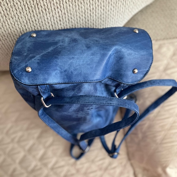 Denim Studded Fashion Backpack - Picture 3 of 3